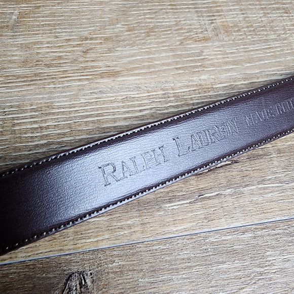 Vintage Ralph Lauren Stirrup-Buckle Italian Leather Equestrian Belt | Small main image 6